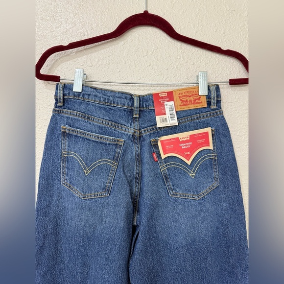 Levi's HIGH RISE BAGGY BIG GIRLS Size 12 NWT - Picture 5 of 12